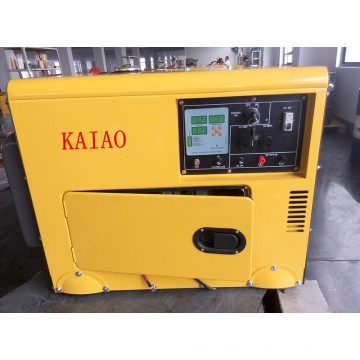 AC Single Phase 50Hz/4.2kw Key Start Silent Diesel Generator with Digital Panel Board for Shop and Hotel Use